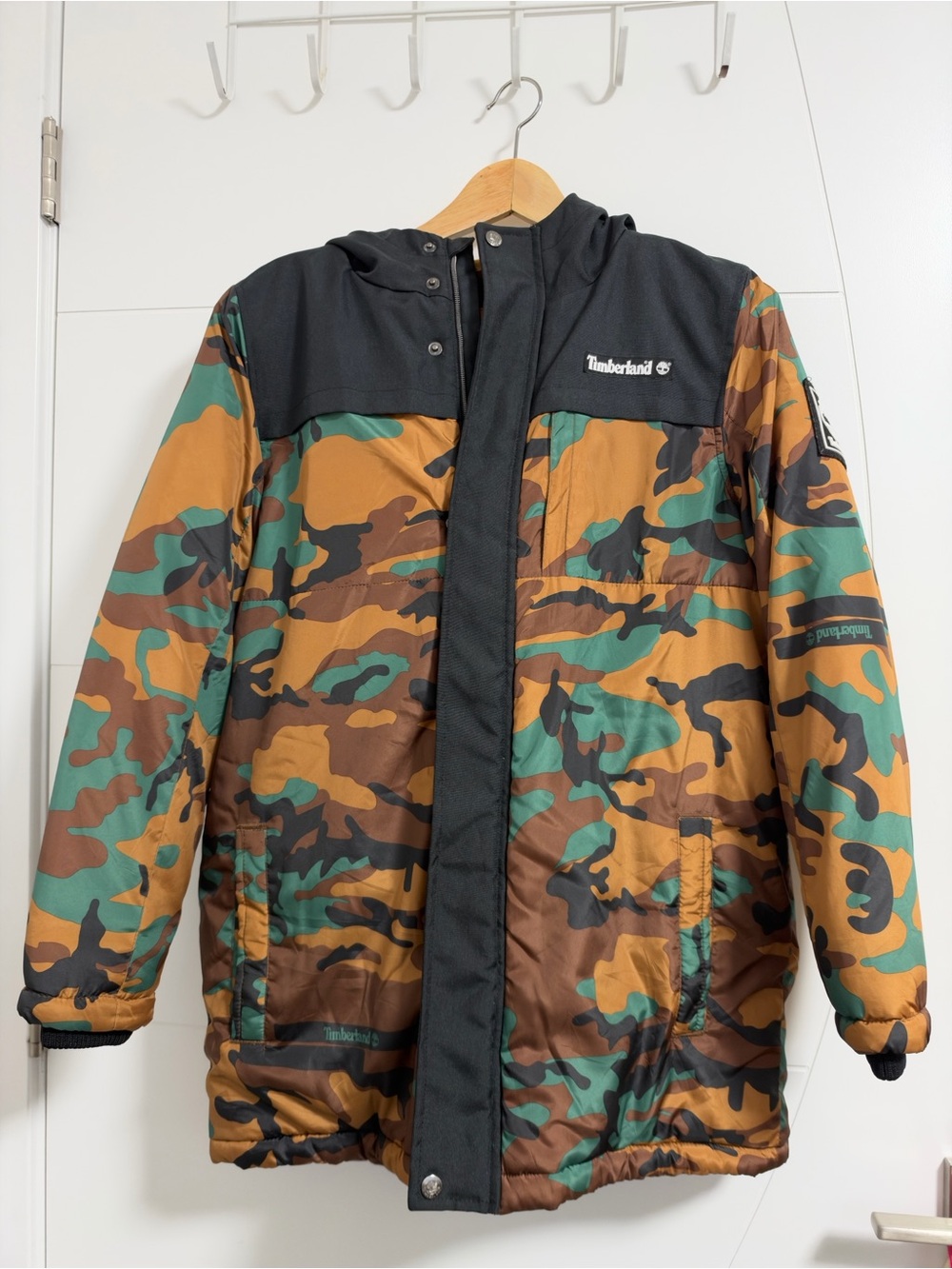 Timberland Camo Insulated Hooded Jacket For boys